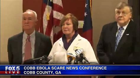 News Conference On Cobb County Ga Jail Ebola Scare Youtube