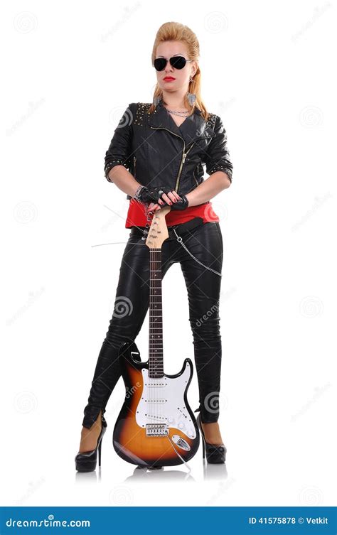 Beautiful Rocker Girl Stock Photo Image Of Singer Musical 41575878