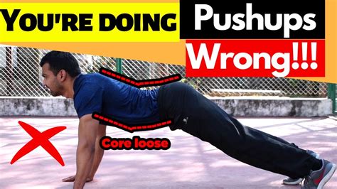 Common Push Ups Mistakes And Its Correct Form Youtube