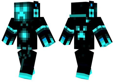 Tron Creeper Minecraft Skins