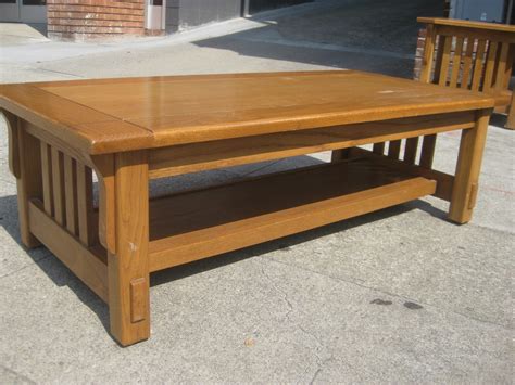 Uhuru Furniture And Collectibles Sold Mission Style Coffee Table 75