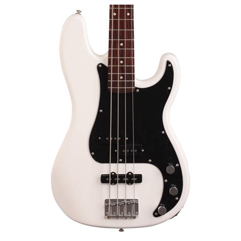 Disc Squier By Fender Affinity Precision Pj Bass Guitar Oly White