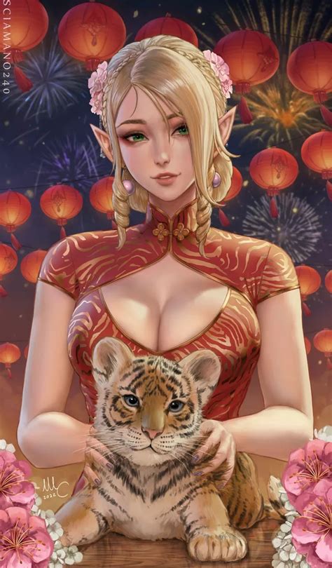 Year Of The Tiger By Sciamano240 Artist Original Nudes By Faoovo