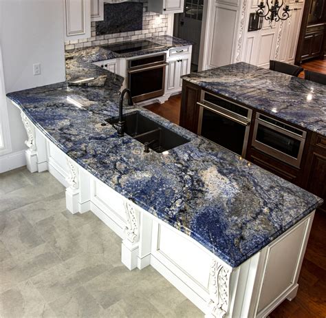 Blue Bahia Granite Kitchen Countertops Premier Granite And Stone