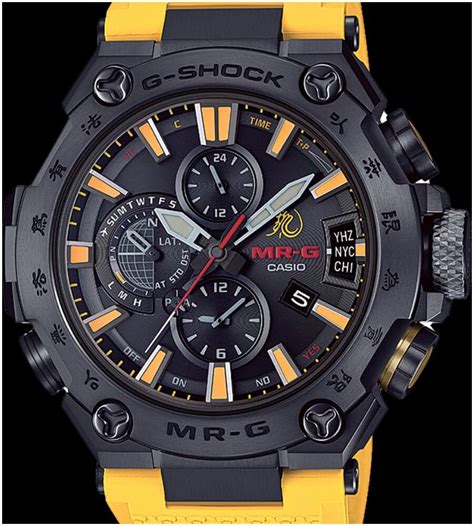 Most notably, the yellow and black color scheme used for the case and band of the watch is an obvious. Casio G-Shock MR-G X Bruce Lee Model Ref. MRGG2000BL-9A ...