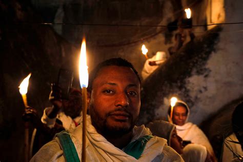 Photo Gallery Ethiopian Orthodox Christian Pilgrims Celebrate Easter