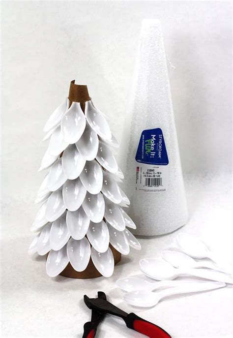 Styrofoam Cone Christmas Crafts Christmas Day