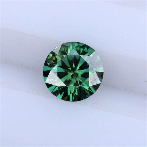Green Loose Moissanite Round Cut Diamond लूज डायमंड Decorative