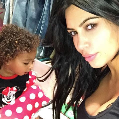 Kim Kardashian Reveals North Wests Natural Curly Hair While Channeling