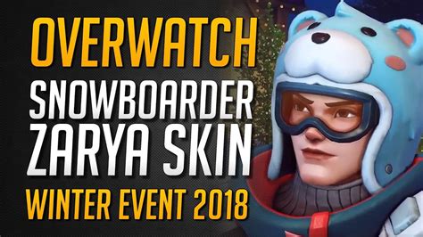Snowboarder Zarya Skin Reveal Winter Wonderland 2018 Skin Overwatch