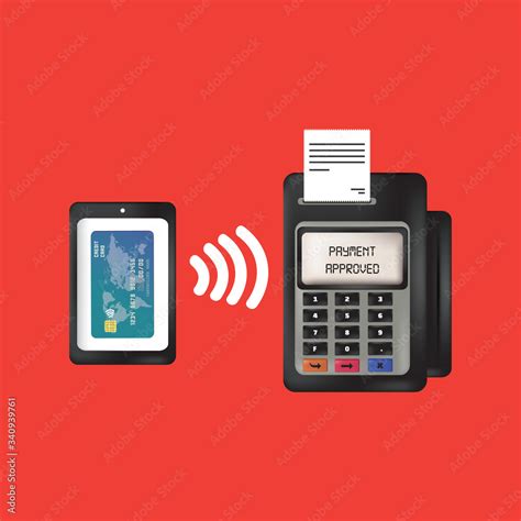 Vector Payment Machine And Credit Card Pos Terminal Confirms The