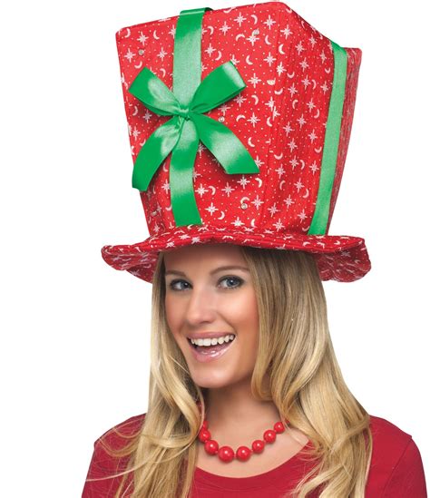 Christmas Present Hat Santa Suits And Costumes Christmas Funny