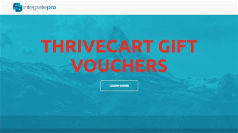 How To Sell T Vouchers Using Thrivecart Youtube