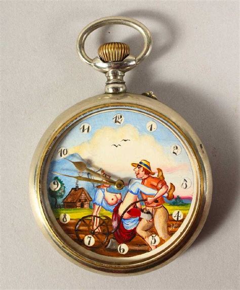 A Large Erotic Pocket Watch