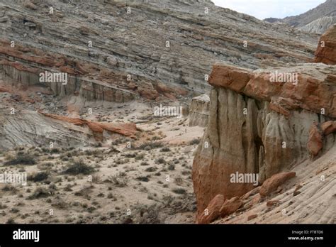 Cliffs And Sandstone Tilted Rock Layers Red Rock Canyon State Park