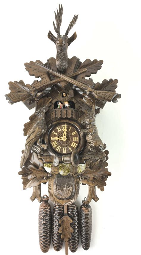 Lot Anton Schneider Black Forest Hunter Cuckoo Clock