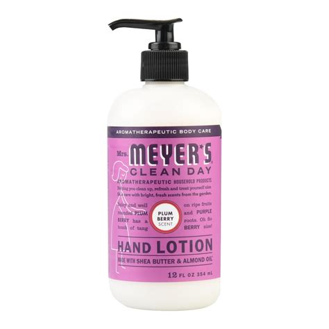 Mrs Meyers Clean Day Hand Lotion Plum Berry Scent 12 Ounce Bottle