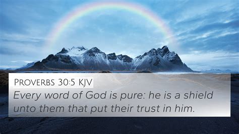 Proverbs 305 Kjv 4k Wallpaper Every Word Of God Is Pure He Is A