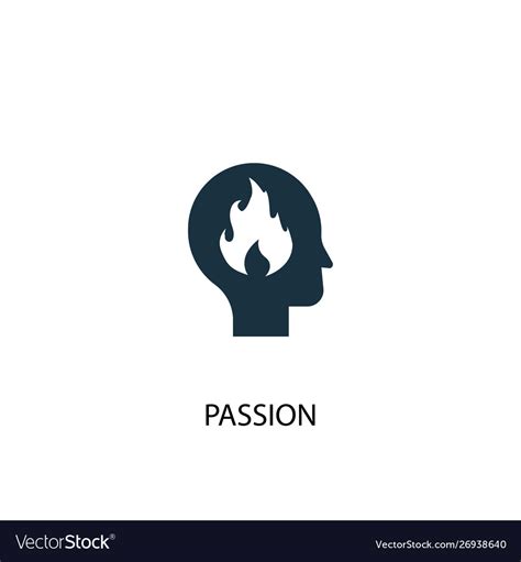 passion icon simple element royalty free vector image