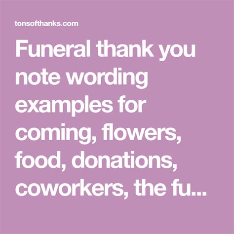 49 Funeral Thank You Note Wording Examples Funeral Thank You Notes
