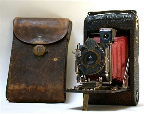 Antique Kodak No 3 Folding Pocket Model H Camera With Leather Etsy