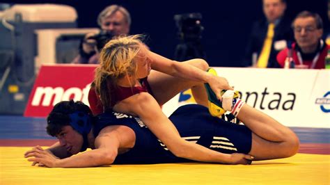 55kg gold women wrestling european championships 2014 youtube