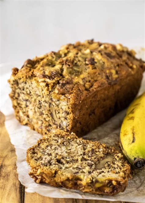 Add the flour, baking powder, baking soda, salt, and cinnamon and stir in. Healthy Banana Walnut Bread With Flax - Recipe Magik