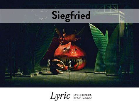 Siegfried Lyric Opera Of Chicago Production Chicago Il
