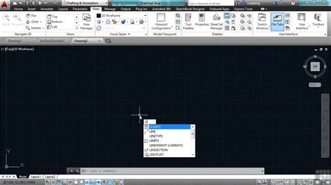 New Features In Autocad Lt 2014 User Interface File Tabs And The