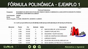 Elaboración de Fórmula Polinómica en Excel - Ejemplo 1 - YouTube