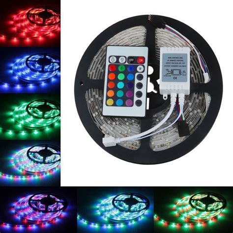 2835 Rgb Led Strip Light 5m 300smd With Remote Controller Shopee