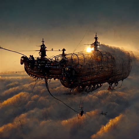 Jocelyn Strob Simard Steampunk Flying Machines Concept Art