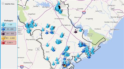 The outage locations are generalized to protect customer privacy and estimated restoration times are estimates only. Sce&G Power Outage Map | Map Of The World