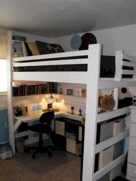 100 Cute Loft Beds College Dorm Room Design Ideas For Girl 46 Loft