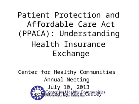 Pptx Patient Protection And Affordable Care Act Ppaca