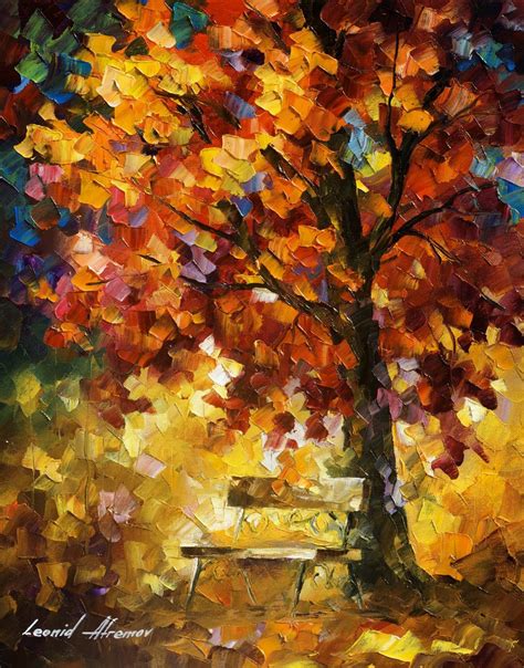 Dreams Of Autumn Original Oil Painting On Canvas By Leonid Afremov