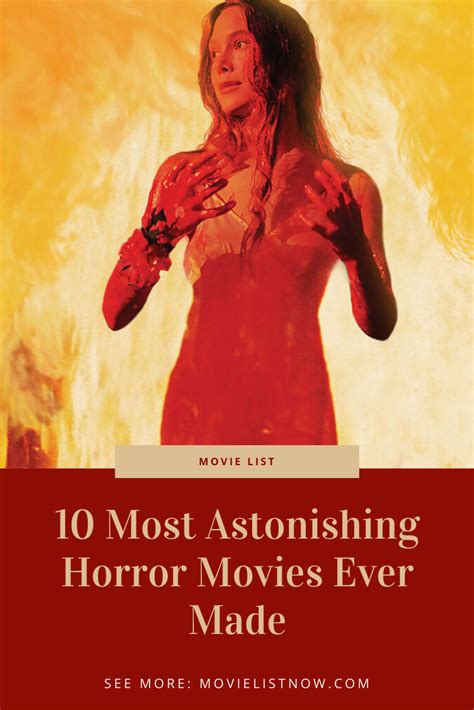 These films are often unsettling and rely on scaring the audience through a portrayal of their worst fears and nightmares. 10 Most Astonishing Horror Movies Ever Made - Movie List ...