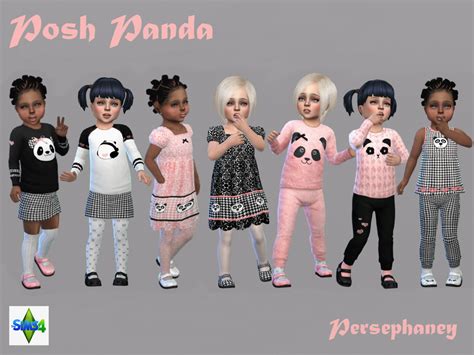 Persephaney “ Pandas A Set For Your Toddlers Sims 4 Cc Kids