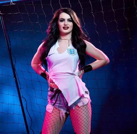 Wwe Superstar Paige Wears England Kit In Racy World Cup Photo Shoot