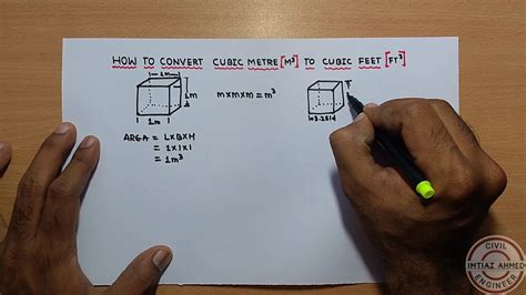 How To Convert Cubic Metre M3 To Cubic Feet Ft3 And Cubic Feet Ft3