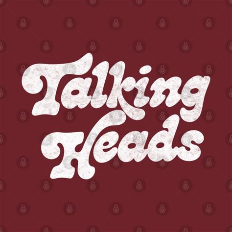 Talking Heads Retro Style Typography Design Talking Heads T