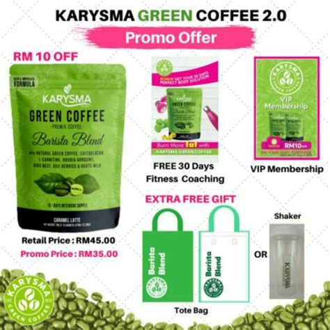 Like watsons malaysia on facebook to discover the next 1 hour flash promotion and subscribe to watsonsmy on youtube for the hottest beauty tips. Free Shaker Karysma Green Coffee 100% Original New Packing ...