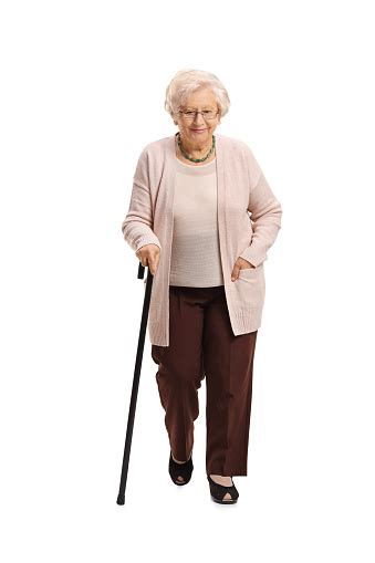 With tenor, maker of gif keyboard, add popular old lady with walker animated gifs to your conversations. Mature Woman With A Cane Walking Stock Photo - Download ...