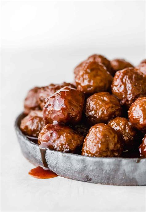 Crock Pot Grape Jelly Meatballs — Salt And Baker