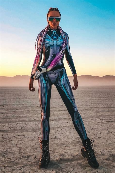 Cyborg Costume Cosplay Costume Women Cyberpunk Costume Etsy Australia