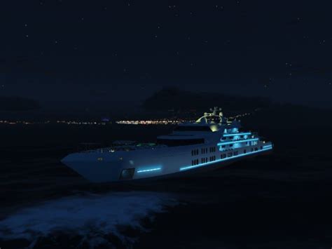 Gta 5 Galaxy Super Yacht Over The Sea Mod