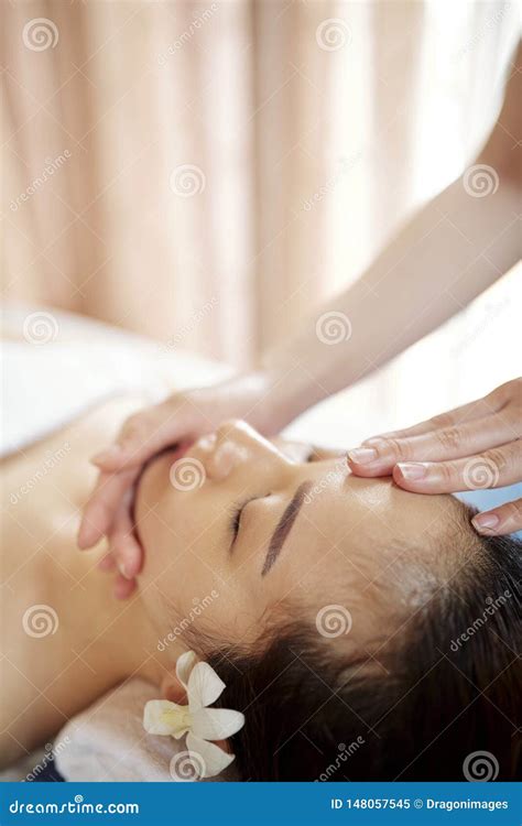 Rejuvenating Face Massage Stock Image Image Of Relaxing 148057545