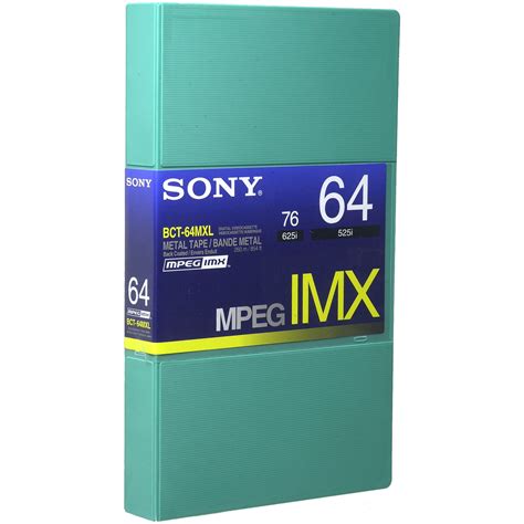 Sony Bct64mxl Mpeg Imx Video Cassette Large Bct64mxl Bandh Photo