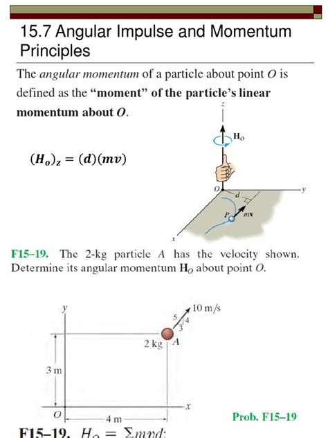 Kinetics Of Particles Angular Impulse And Momentum Pdf