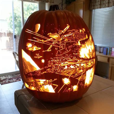 Artist Alex Wer Carves Detailed Images Into Pumpkins That Turn Out
